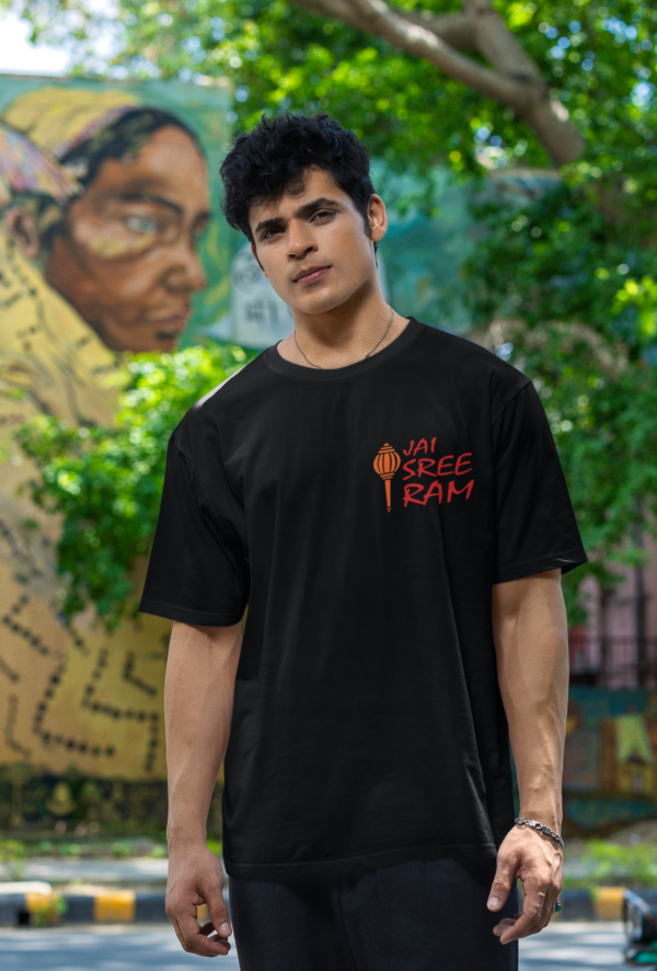 Hanuman Gada Oversized T-Shirt – 240 GSM French Terry | Free Delivery - Image 2
