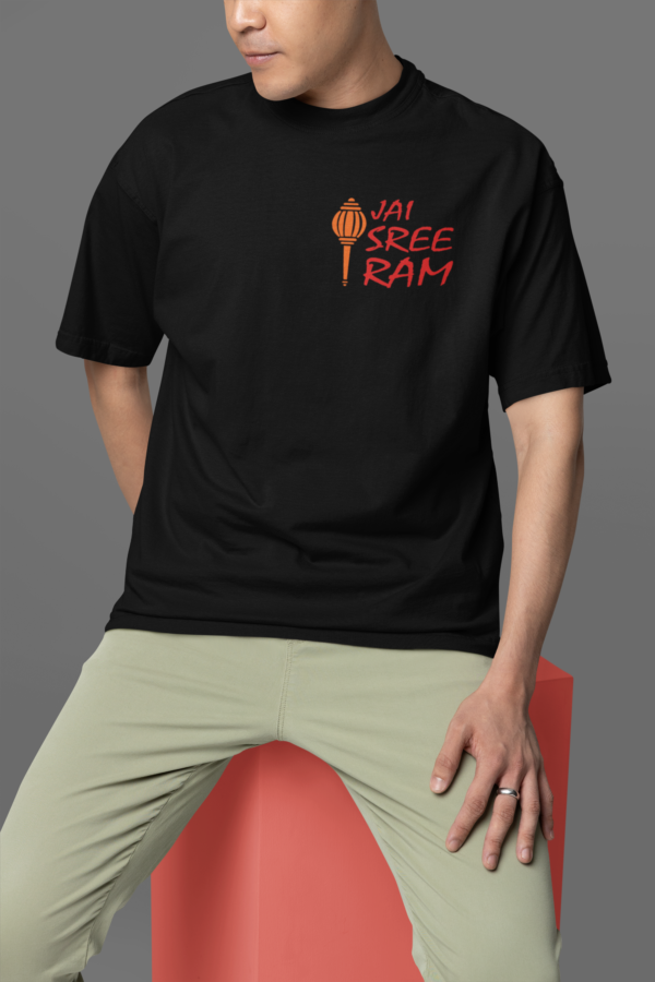 Hanuman Gada Oversized T-Shirt – 240 GSM French Terry | Free Delivery - Image 5
