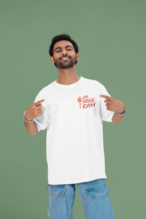 Hanuman Gada Oversized T-Shirt – 240 GSM French Terry | Free Delivery - Image 6