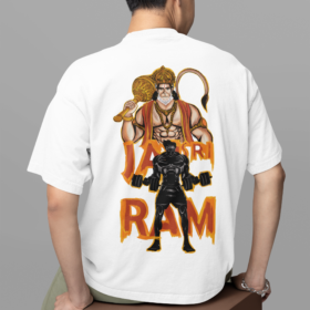 back view oversized tee mockup of a man sitting on a customizable cube m38922 (1)