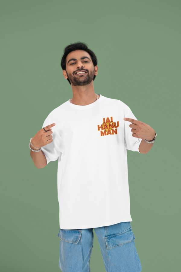 mockup of a cheerful man pointing at his oversized round neck t shirt in a studio m53040 (3)